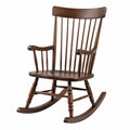 Sedia a dondolo in legno marrone